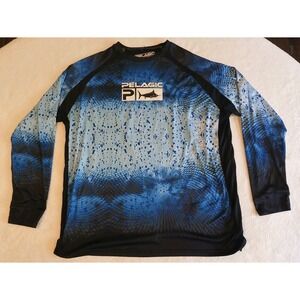 Pelagic XXL Mens Long Sleeve Fishing Shirt VaporTek High Performance Offshore